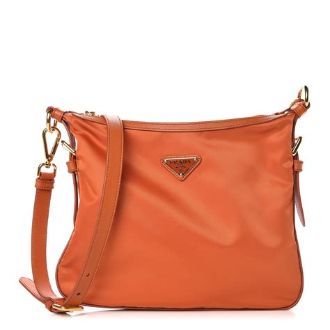 prada saffiano handbag papaya